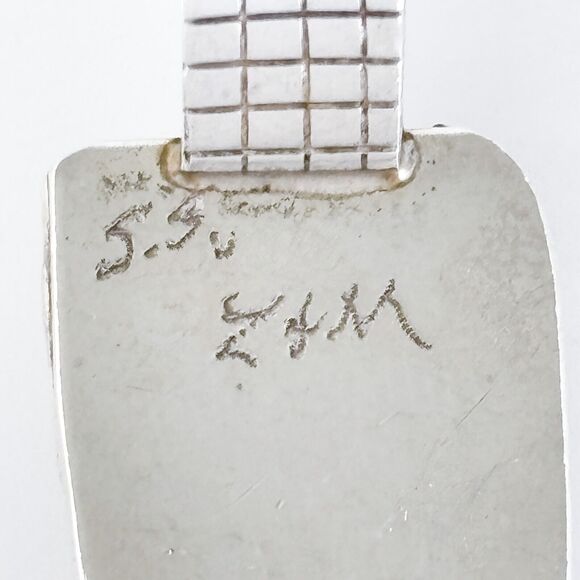 Vintage Sterling Silver 925 Ornate Meteorite Pendant - Picture 6 of 9